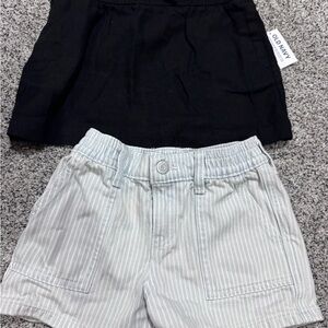Old Navy Kids Striped Shorts - Black and striped jeans